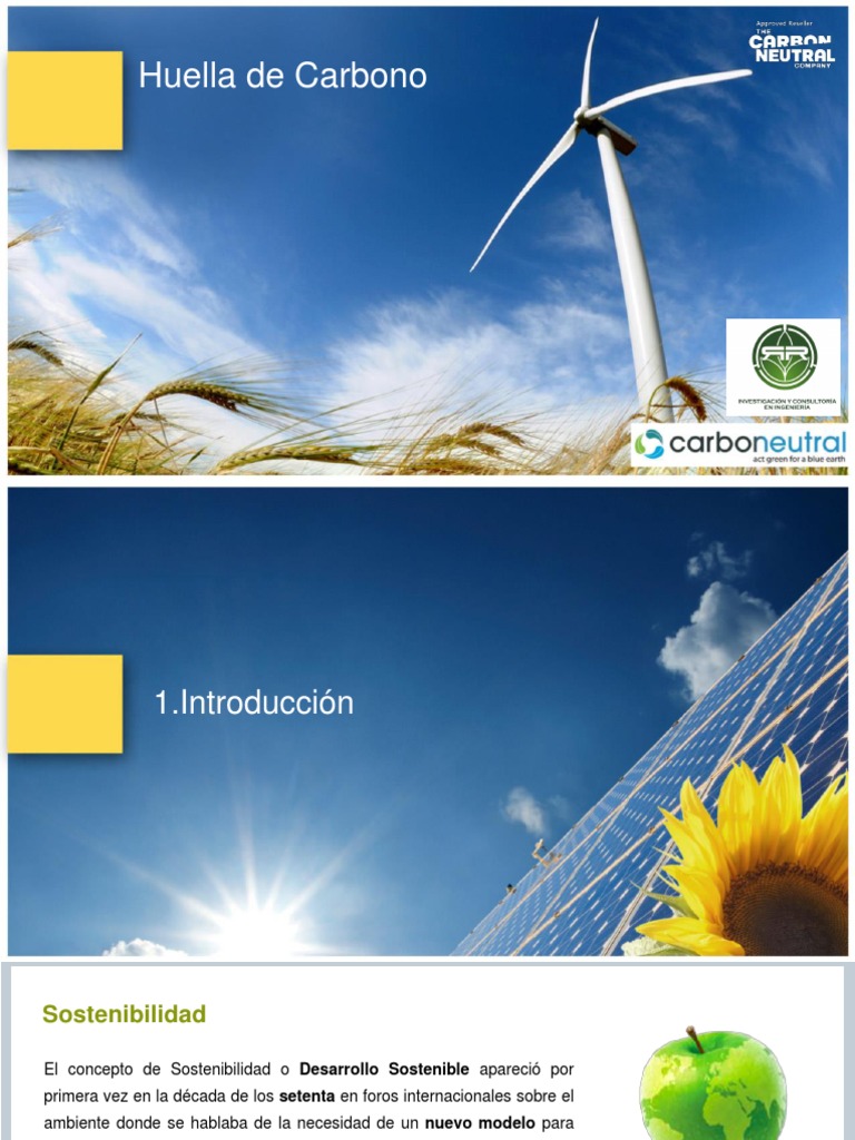 Cambio Climatico Huella de Carbono | PDF | Huella de carbono ...