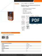 Medidor Láser de Distancia de 0.05 MM A 100 M, Truper 100374