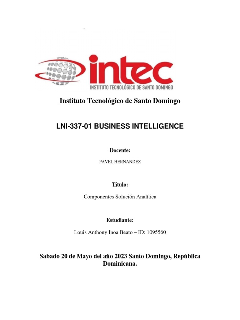 Componentes de Business Intelligence | PDF | Almacén de datos ...
