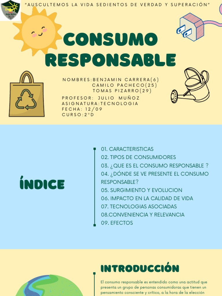 Tuap Celeste Consumo Responsable Pdf