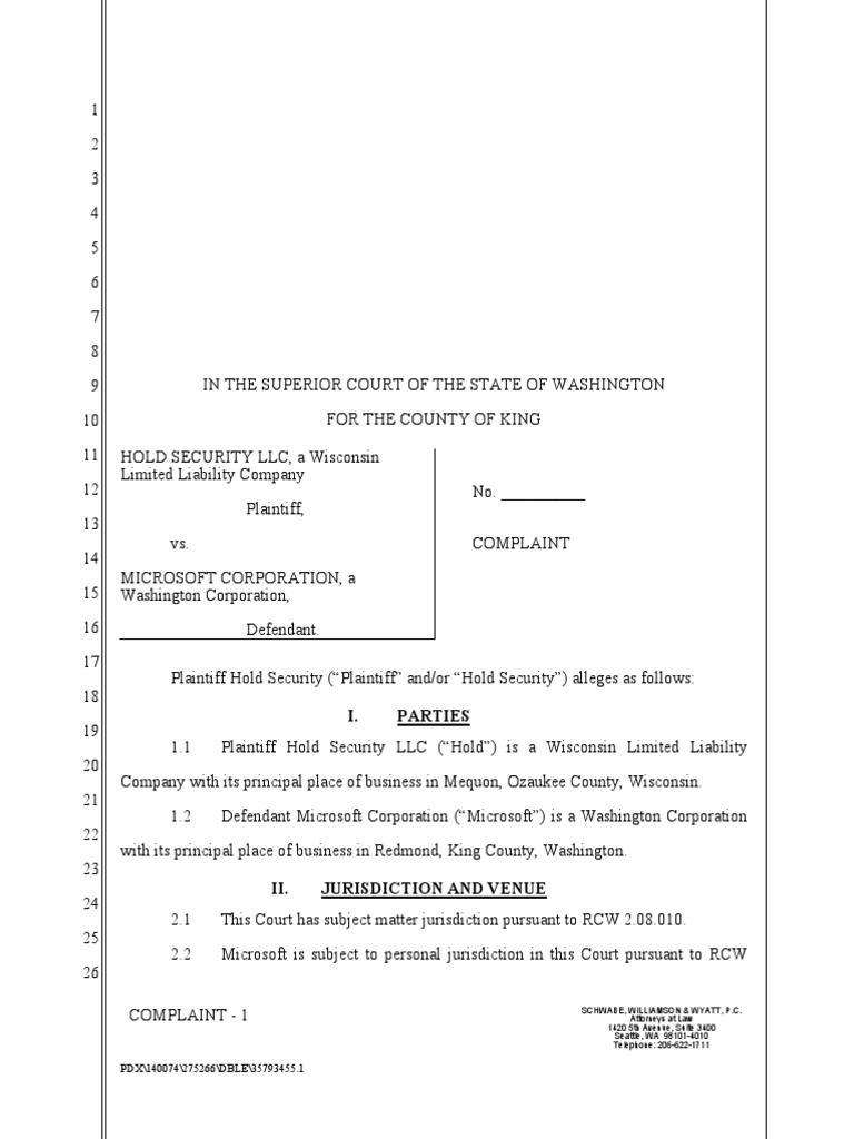 Hold security v microsoft pdf