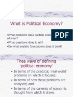 What Is Political Economy (2008 Week2)