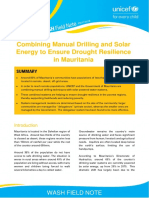 Combining Manual Drilling and Solar Energy To Ensure Drought Resilience in Mauritania