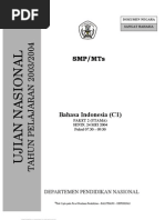 Download Soal Ujian Smpbhsind0304b by jodi p SN6518685 doc pdf