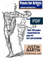 Justin R Martin Poses For Artists Dynamic - Sitting - An Essential Reference For Figure Drawing and T