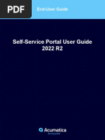 AcumaticaERP Self-Service Portal User