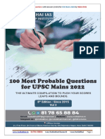 100 Most Probable Questions