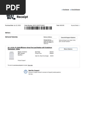 Best Buy Order Details