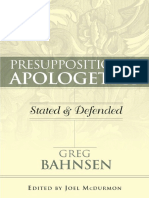 La Apologética Presuposicional Expuesta y Defendida Greg Bahnsen