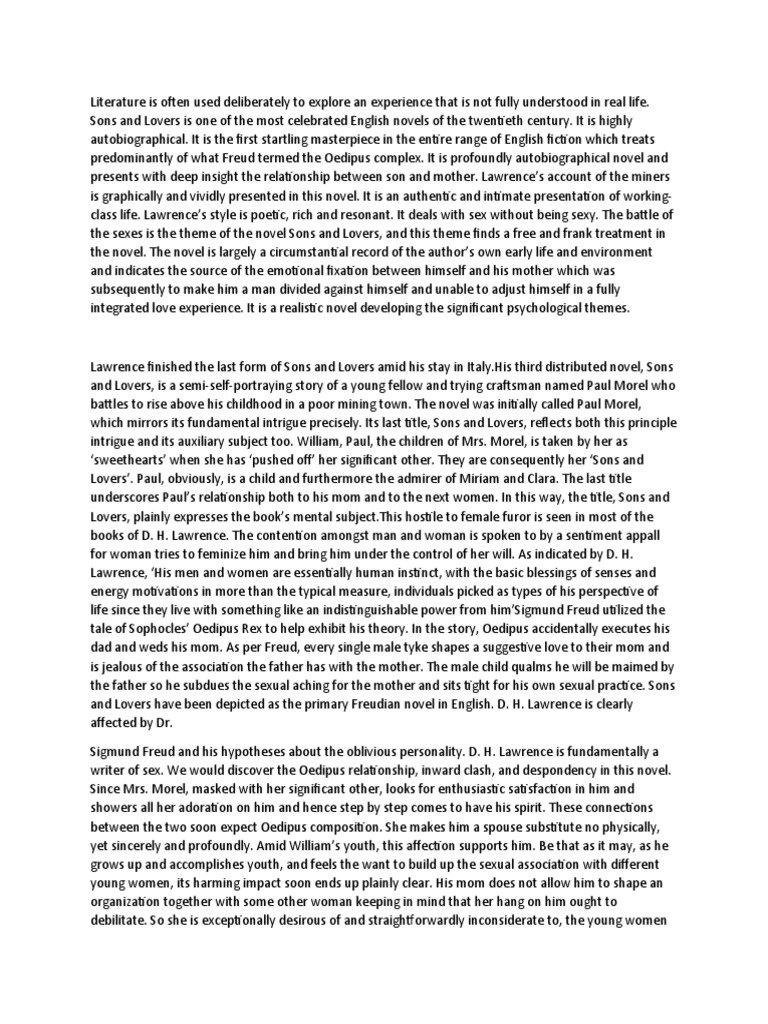 psychological-analysis-of-sons-and-lovers-pdf-sons-and-lovers