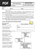 Pauta 1 de Análise da Língua