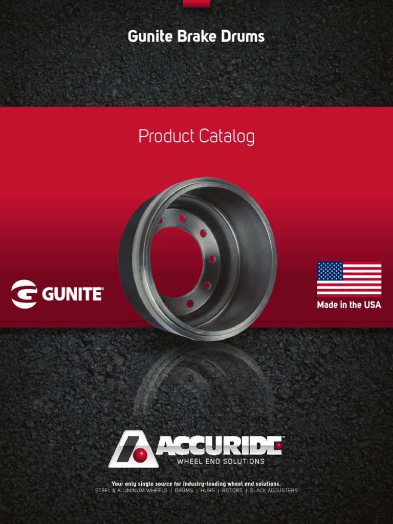 WE1.011 Rev 2 Gunite Brake Drum Products Catalog | PDF | Brake ...