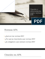 Citación Según Normas APA - Marzo 2023