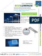 Especificacion Tecnica Luminaria Solar 150W EX0911-C150M + Curva Fotometrica + Simulacion Basica