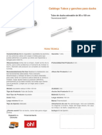 Ficha Tecnica Tubo para Soporte de Duchas