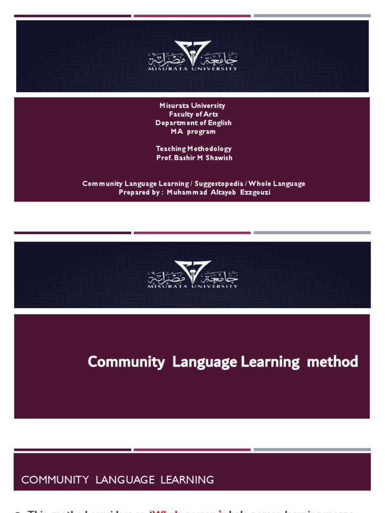 Community Language Learning Methods | PDF | Phonics | Teachers