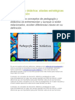 Pedagogia y Didactica