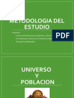 Universo, Poblacion y Muestra