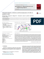 Adsorption Kinetics, Isotherms and Thermodynamics of CR (III) On Graphene Oxide