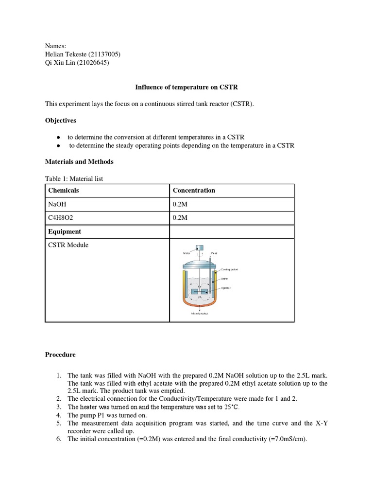 3rd Lab Report PDF Reaction Rate Activation Energy