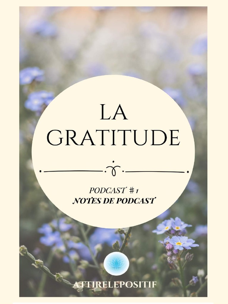 Les Bienfaits de la Gratitude | PDF | Reconnaissance | Sommeil