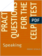 Celpip Speaking Practice Questions