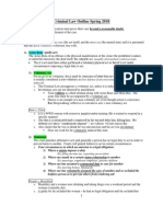 Criminal Law Outline Spring 2010