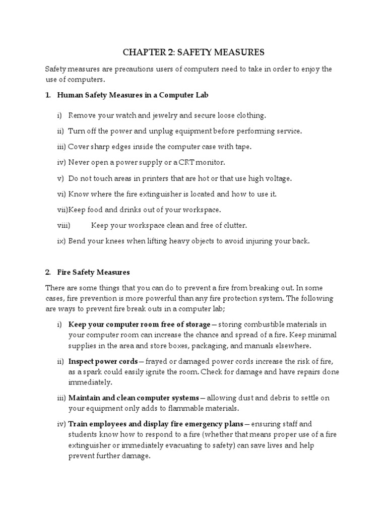 02 Safety Measures PDF Electrical Engineering Electricity