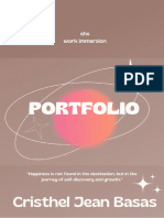 Brown Beige Gradient Portfolio Cover Page A4 Document