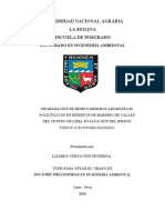 Universidad Nacional Agraria La Molina Escuela de Posgrado: Doctorado en Ingeniería Ambiental
