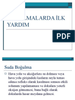 Boğulmalarda İlk Yardim