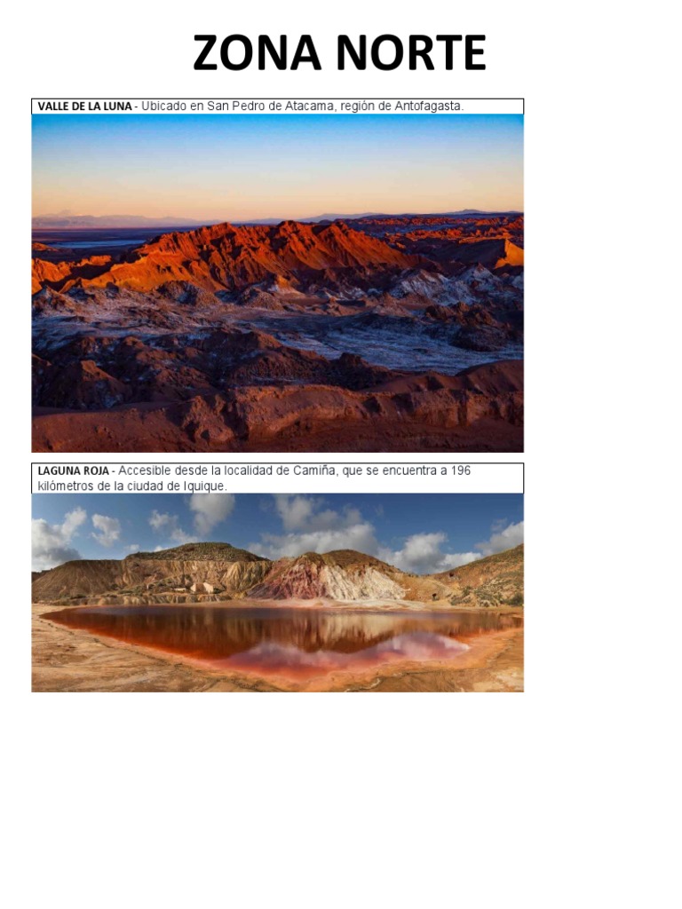 Paisajes Zona de Chile | PDF