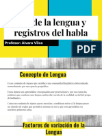 Clase 1 Lengua, Niveles y Registros Del Habla, Adecuación Al Destinatario