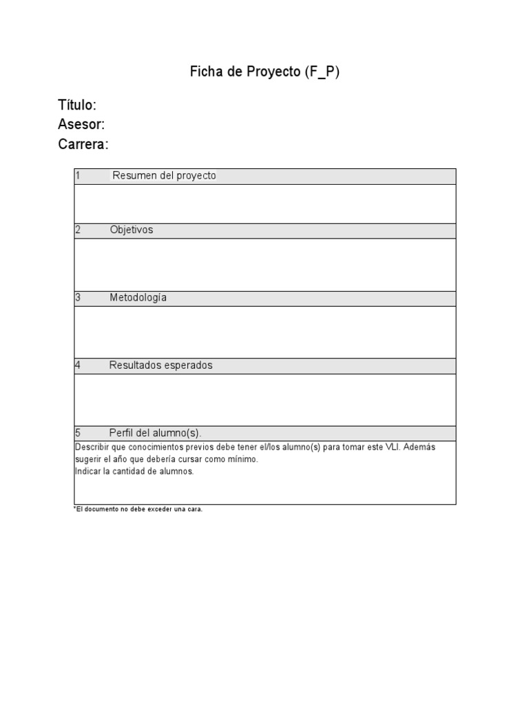 Ficha de Proyecto Educativo VLI | PDF | Crecimiento personal y profesional