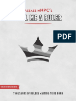 Roll Me A Ruler - by Assassin NPC