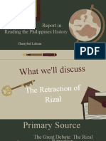 The Retraction of Rizal's