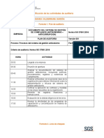 Actividad - Planificación Auditoria ISO 37001-37301