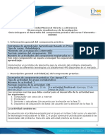 Guía para el desarrollo del componente práctico y rúbrica de evaluación - Unidad 3 - Fase 4 - Componente práctico - Construcción de la solución