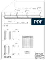 1 - Quadro de Aço, Detalhamento Transversal e Longitudinal - VIGA 1 - A1