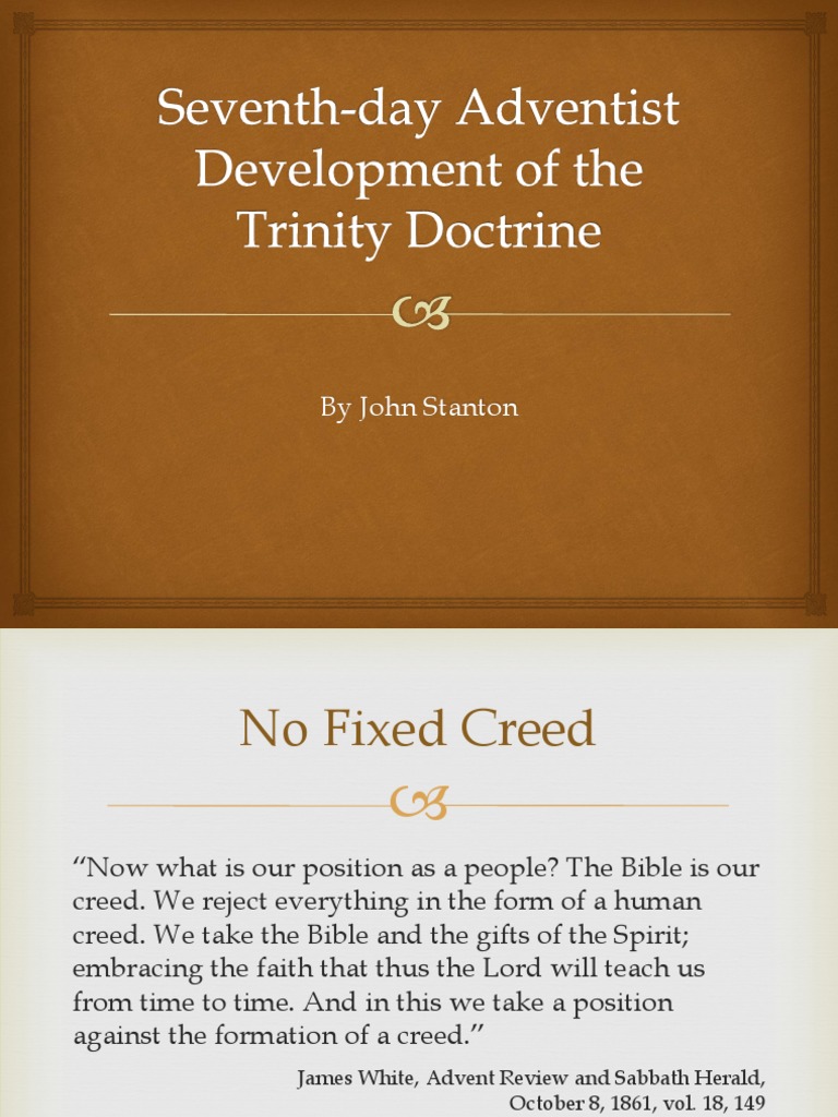 Understanding the Adventist Trinity | PDF | God The Father | God In ...