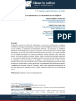 La Fisioterapia en Personas Con Tratamientos Oncol