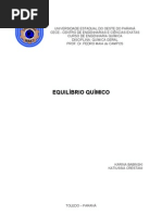 Relatorio Equilibrio quimico