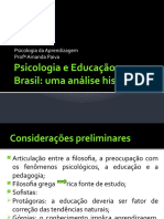 Psicologia e Educação No Brasil