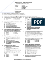 Pas Sosiologi X - 2022 - Semester Ganjil