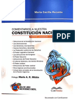 Recalde Cecilia - Comentarios a Nuestra Constitucion Nacional 2020 - Capitulos I y II