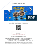 2 Mcflurry Oreo Por $59: M30F4B2Pt