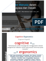 Week 7 - Cognitive Ergonomics - Human Information Process