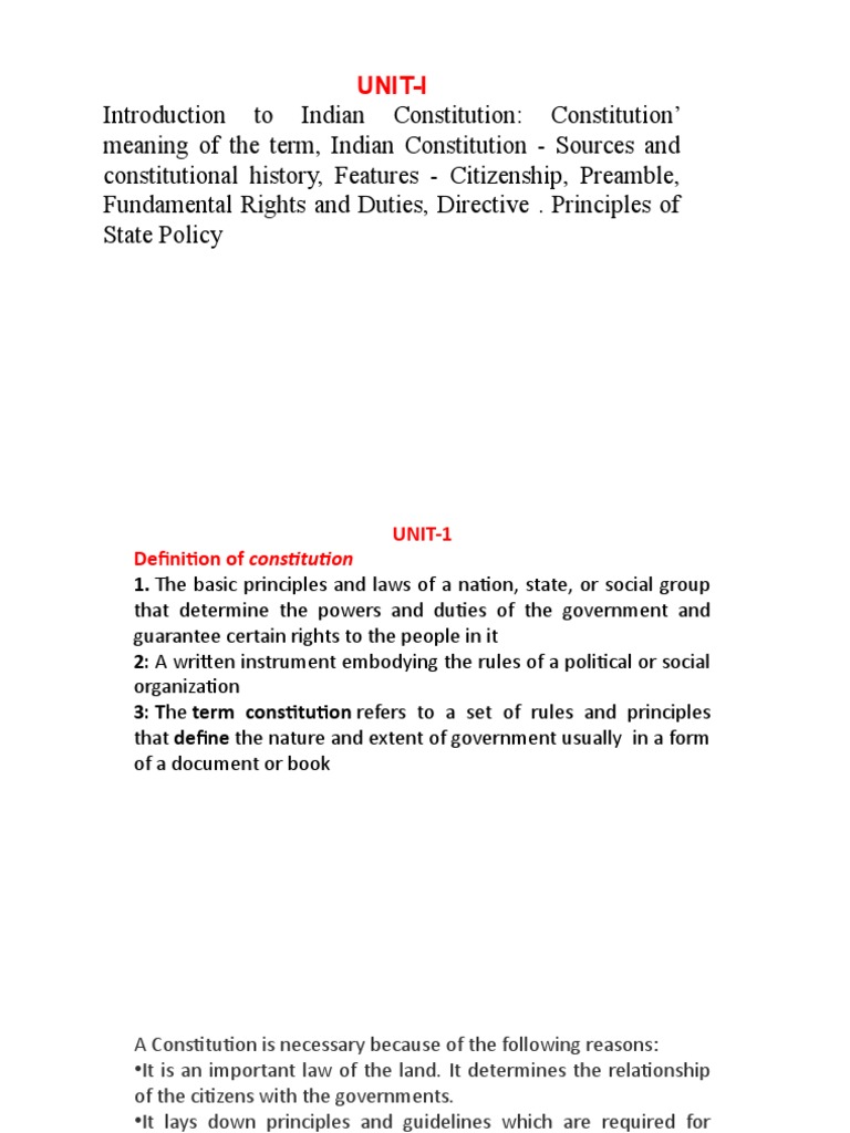Constitution of India | PDF | Social Science