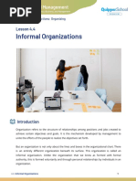 OAM 11 - Informal Organizations