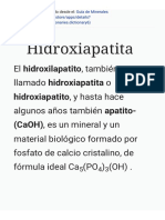 Guía de Minerales Hidroxiapatita